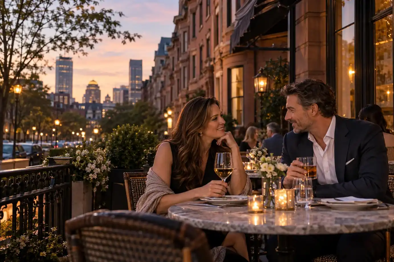 A romantic Boston evening planned around shared interests